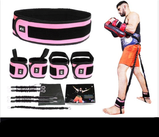 Leg Squat Boxing Combat Training Resistance Bands Fitness Combat Fighting Resistance Force Agility Workout Exercise Equipment null