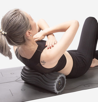 USB Electric Massage Yoga Massager Muscle Soreness Pain Relax Stovepipe Vibration Acupressure Massage Column Foam Roller Block null
