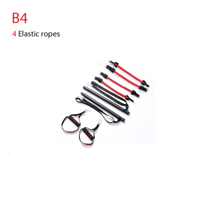 Body Workout Trainer Bar with Resistance Bands Rubber Buckles null