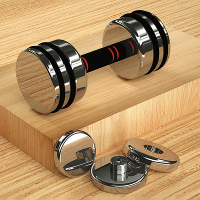 Stainless Steel Home Fitness Equipment With Removable Electroplating Dumbbell null