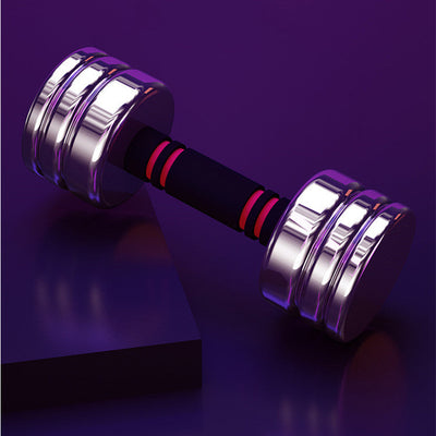 Stainless Steel Home Fitness Equipment With Removable Electroplating Dumbbell null