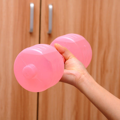 Body Building Water Dumbbell Weight Dumbbells Slimming Fitness Gym Equipment Yoga for Training Sport Plastic Bottle Exercise null