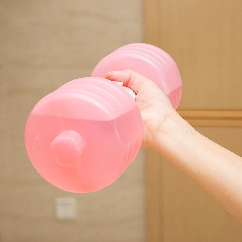 Body Building Water Dumbbell Weight Dumbbells Slimming Fitness Gym Equipment Yoga for Training Sport Plastic Bottle Exercise null