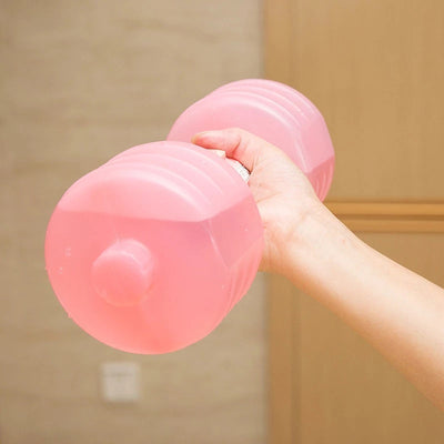 Body Building Water Dumbbell Weight Dumbbells Slimming Fitness Gym Equipment Yoga for Training Sport Plastic Bottle Exercise null