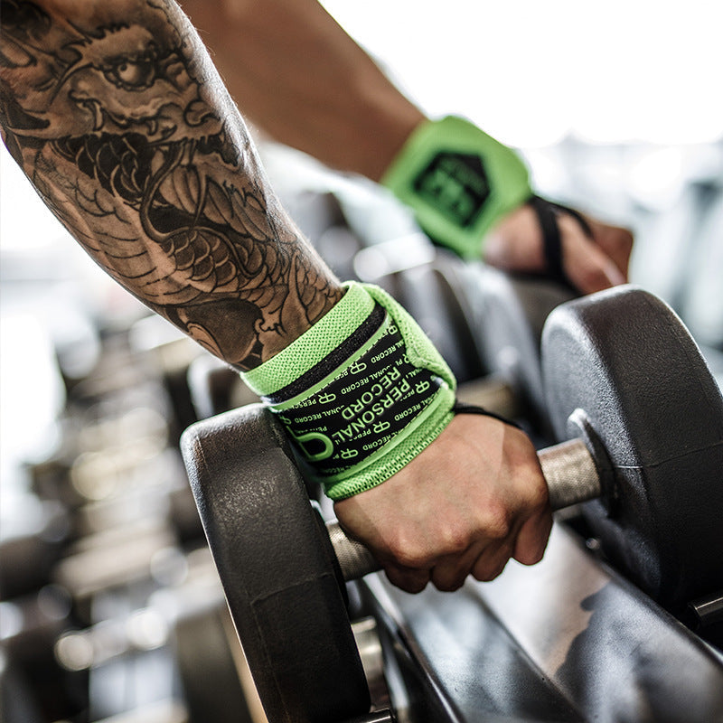 Wristband Male Fitness Training Bench Press Boost Weightlifting Professional Powerlifting Bodybuilding Anti-Sprain Wrist Guard null