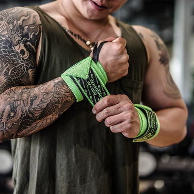 Wristband Male Fitness Training Bench Press Boost Weightlifting Professional Powerlifting Bodybuilding Anti-Sprain Wrist Guard null