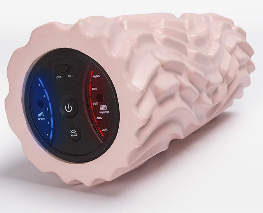 USB Electric Massage Yoga Massager Muscle Soreness Pain Relax Stovepipe Vibration Acupressure Massage Column Foam Roller Block null