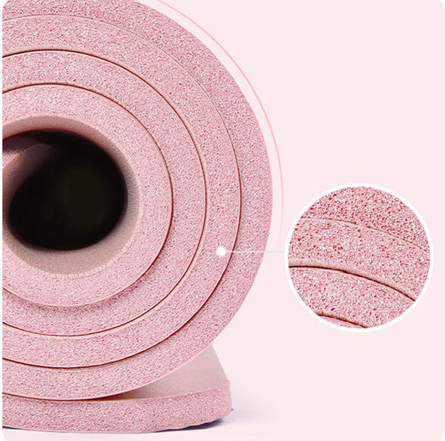 Men and women widened home fitness yoga mat null
