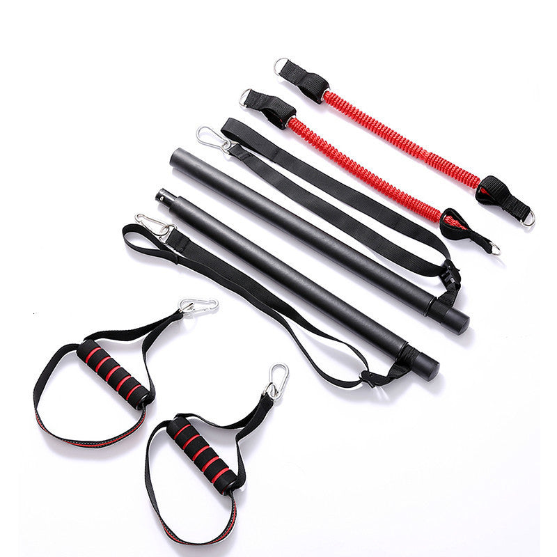 Body Workout Trainer Bar with Resistance Bands Rubber Buckles null