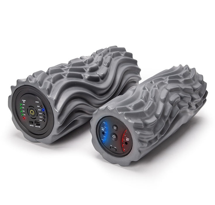 USB Electric Massage Yoga Massager Muscle Soreness Pain Relax Stovepipe Vibration Acupressure Massage Column Foam Roller Block null