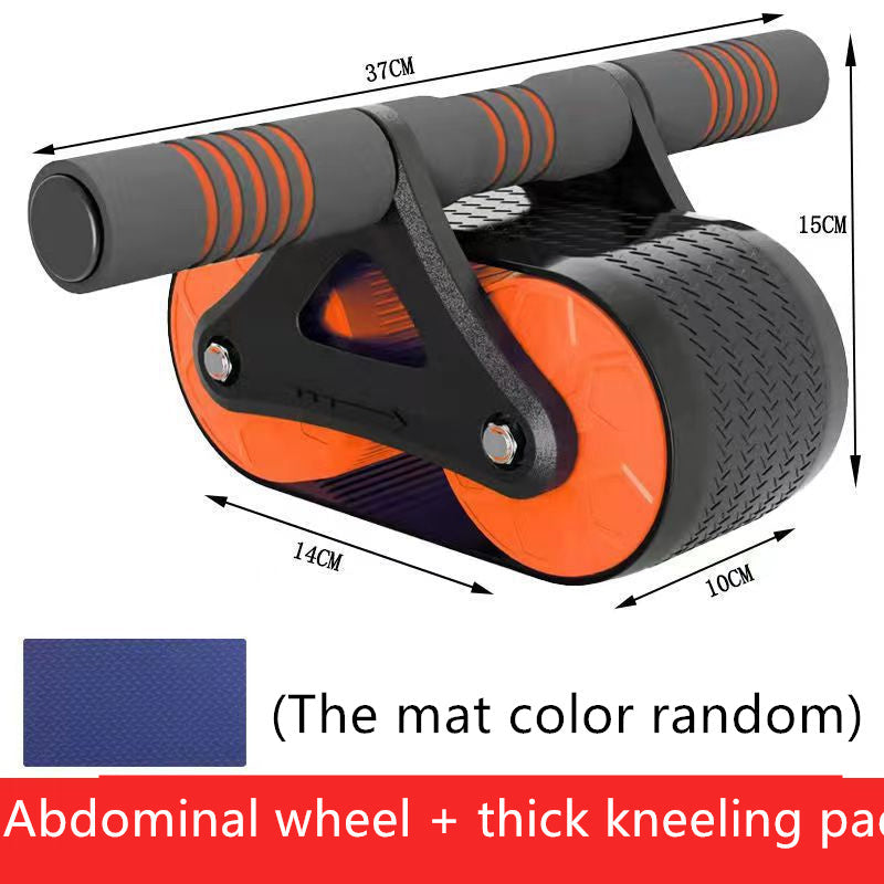 Double Wheel Abdominal Exerciser Women Men Automatic Rebound Ab Wheel Roller Waist Trainer Gym Sports Home Exercise Devices null