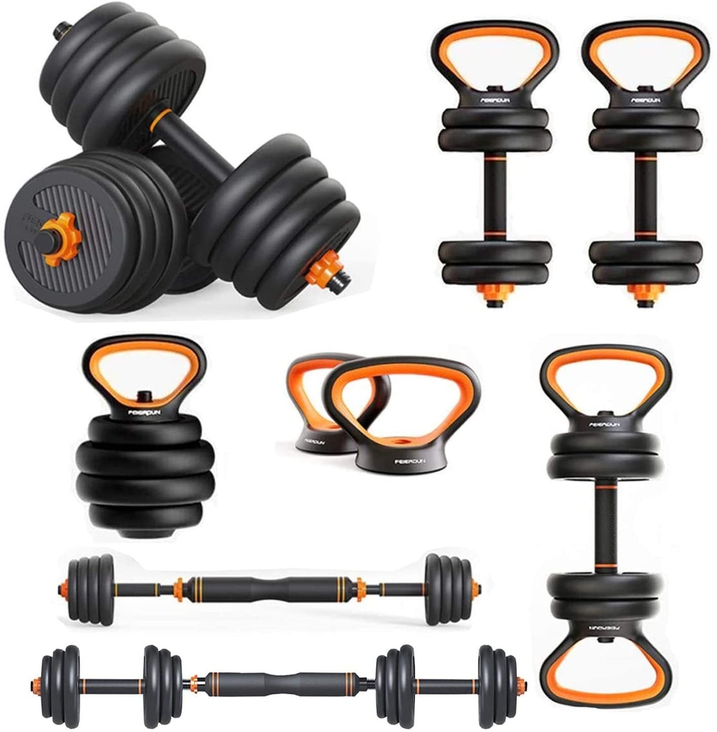 Dumbbells Kettlebells, Barbells Multifunctional Combination Six In One null