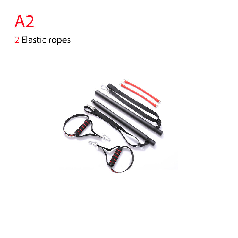 Body Workout Trainer Bar with Resistance Bands Rubber Buckles null