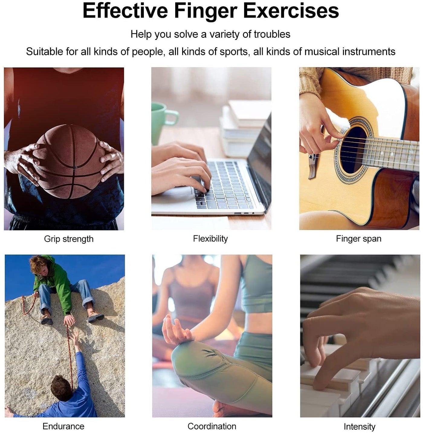 Silicone Grip Device Finger Exercise Stretcher Arthritis Hand Grip Trainer Strengthen Rehabilitation Training To Relieve Pain null