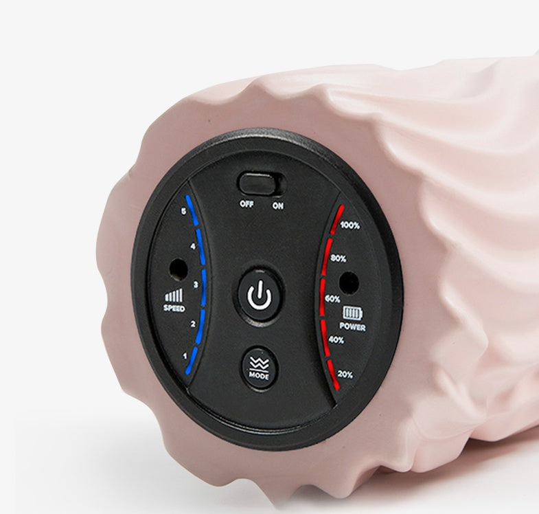 USB Electric Massage Yoga Massager Muscle Soreness Pain Relax Stovepipe Vibration Acupressure Massage Column Foam Roller Block null