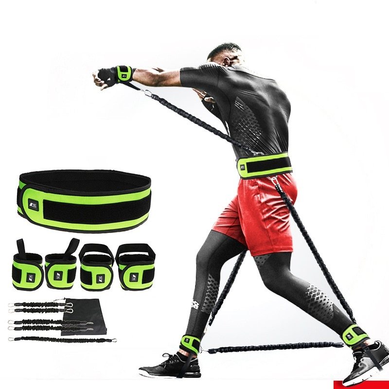 Leg Squat Boxing Combat Training Resistance Bands Fitness Combat Fighting Resistance Force Agility Workout Exercise Equipment null