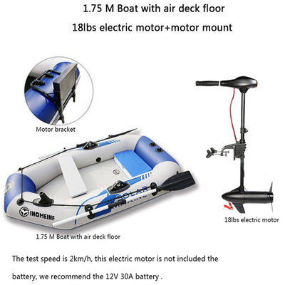 Rubber Boat Thickened Hard Bottom Motor Inflatable Boat Kayak Bare Boat null