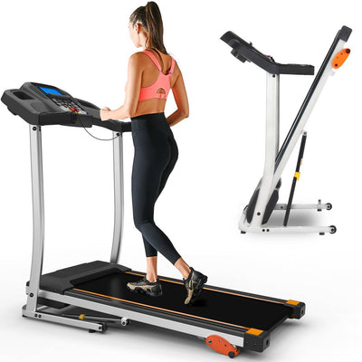 Folding Treadmill Fitness Equipment With LCD Walking Running Cardio Exercise Machine null