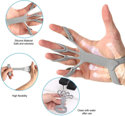 Silicone Grip Device Finger Exercise Stretcher Arthritis Hand Grip Trainer Strengthen Rehabilitation Training To Relieve Pain null