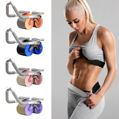 Male And Female Household 2 In 1 Exercise Belly Wheel Indoor Fitness Sports null